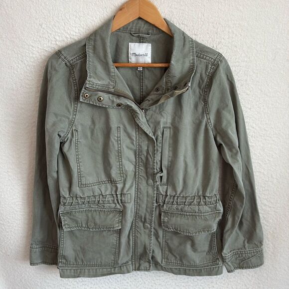 Madewell Jacket Womens Large Green Utility - Picture 1 of 7
